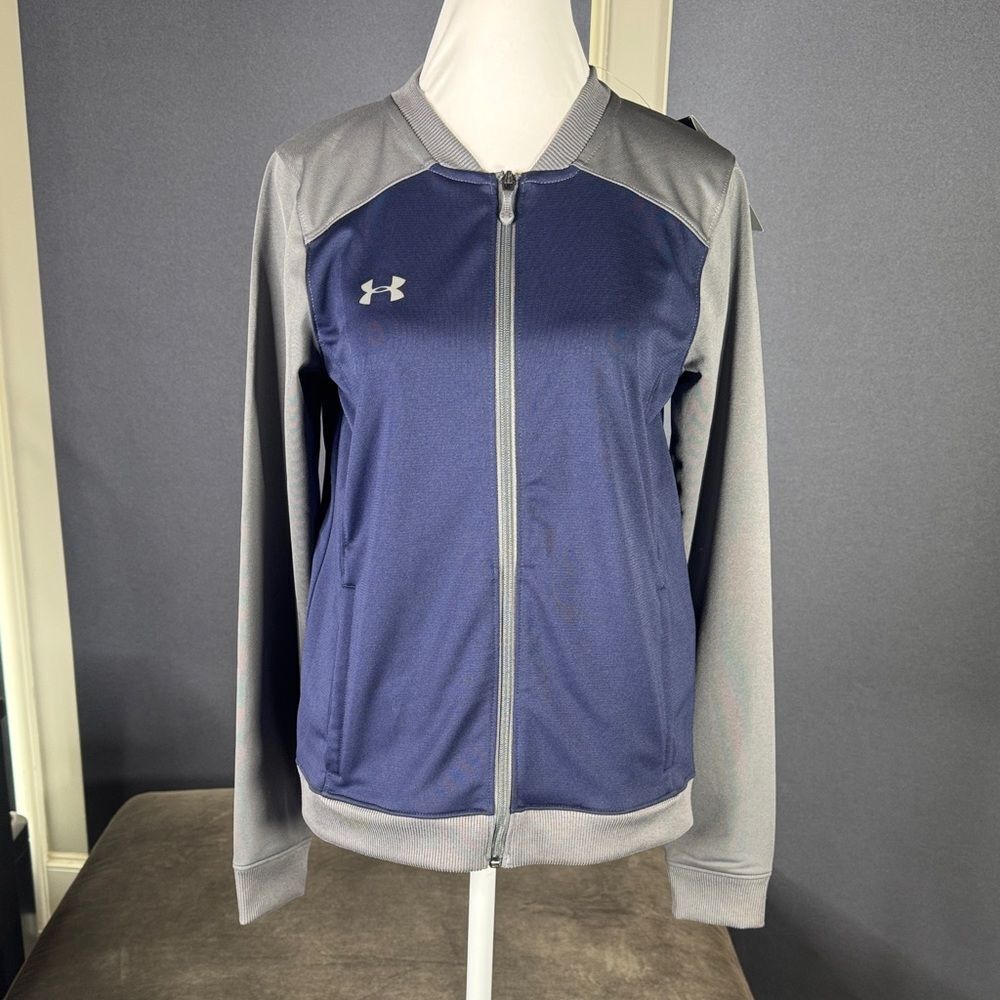 Under Armour Women’s Challenger ll Athletic Fitted Jacket Full Zip Small NWT